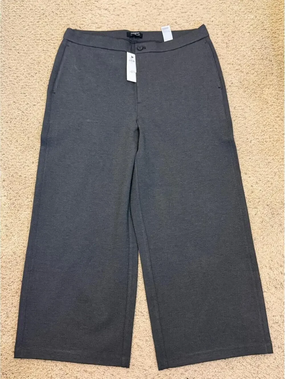 Banana Republic Wide Leg Trousers in Charcoal Gray - Picture 1 of 3